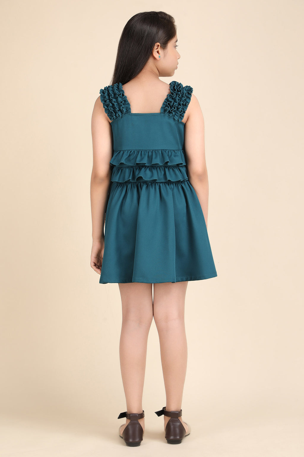 Peacock Ruffle Fantasy Dress