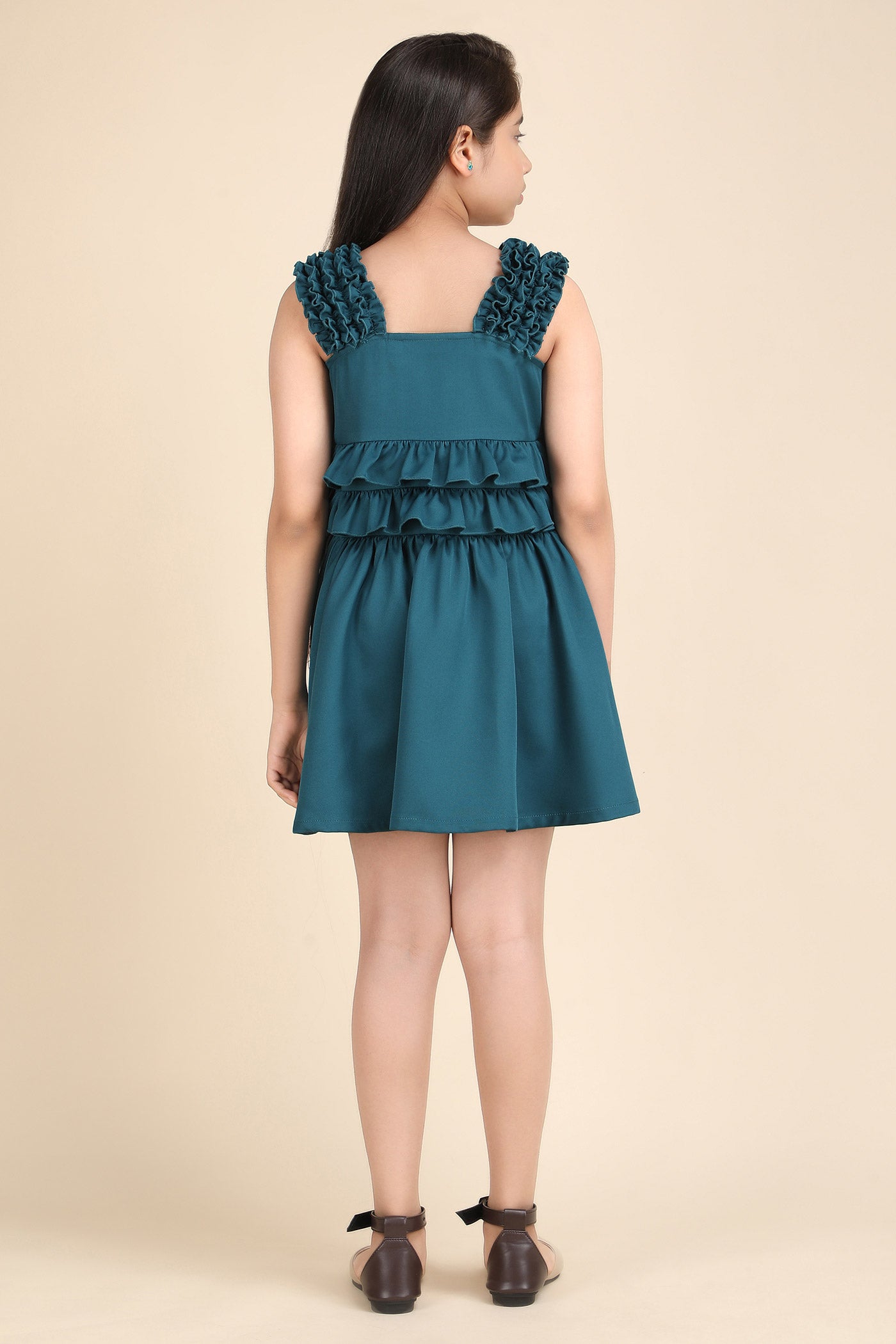 Peacock Ruffle Fantasy Dress