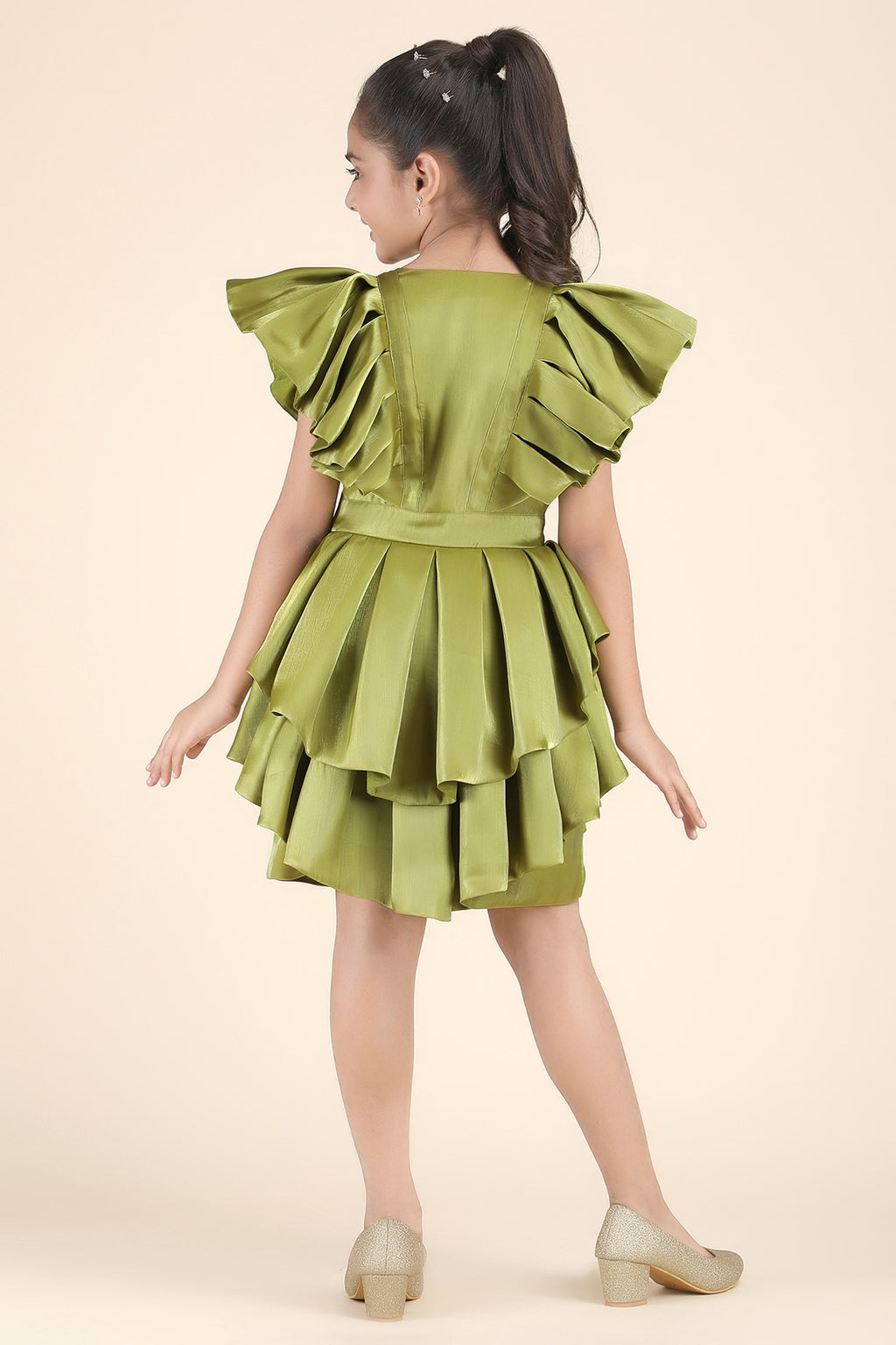 Radiant Olive Enchantment Dress