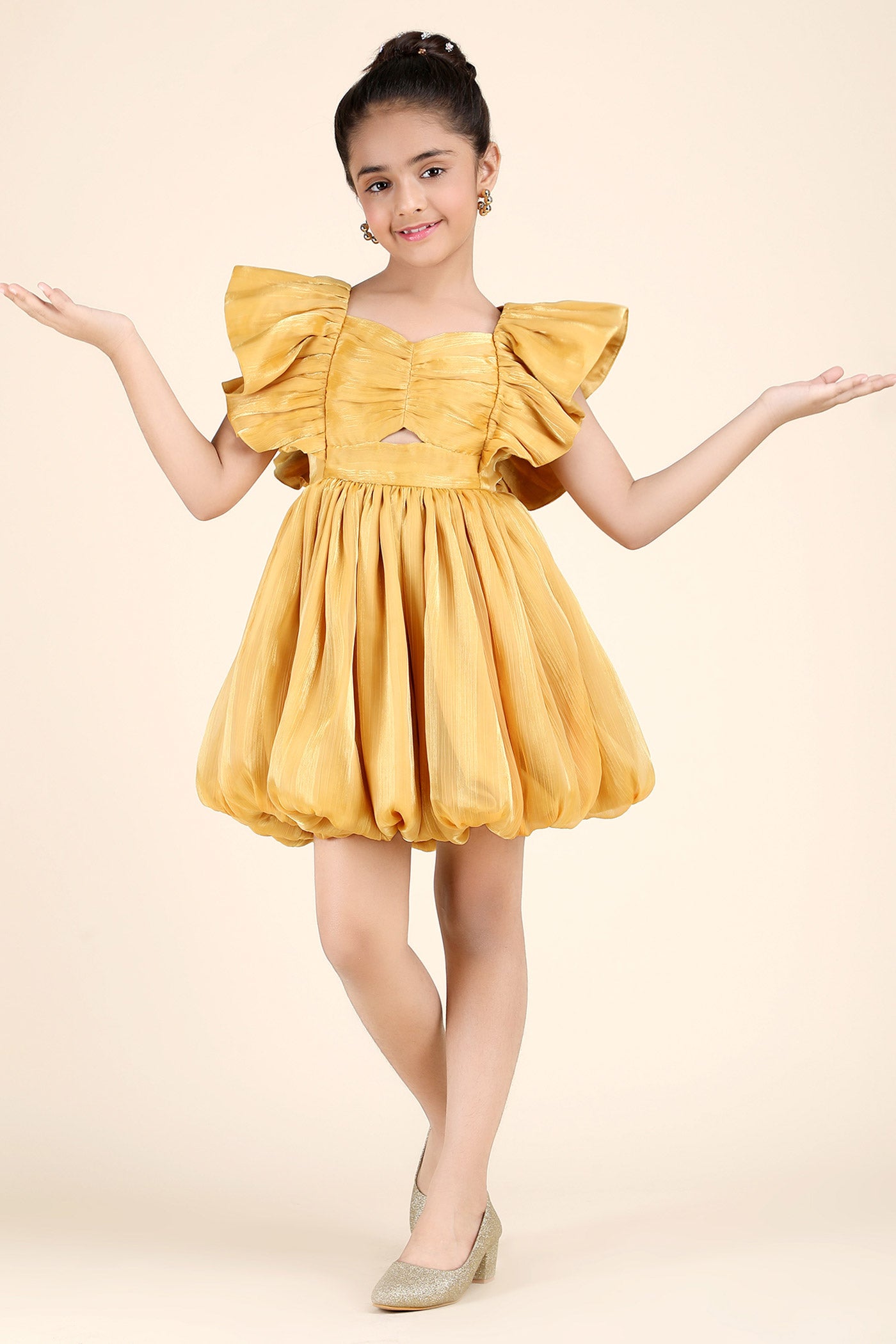 Golden Glamour Dress