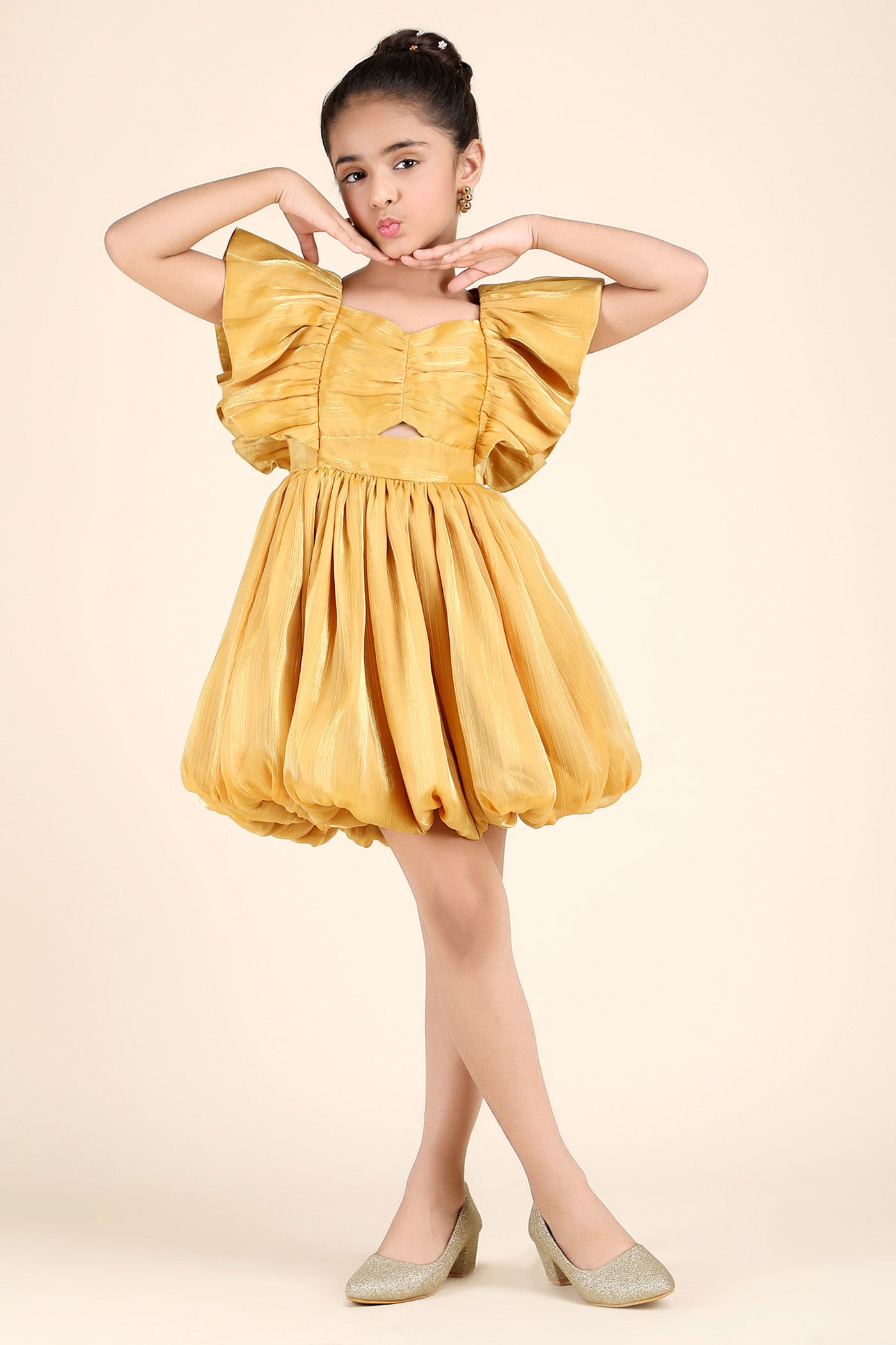 Golden Glamour Dress