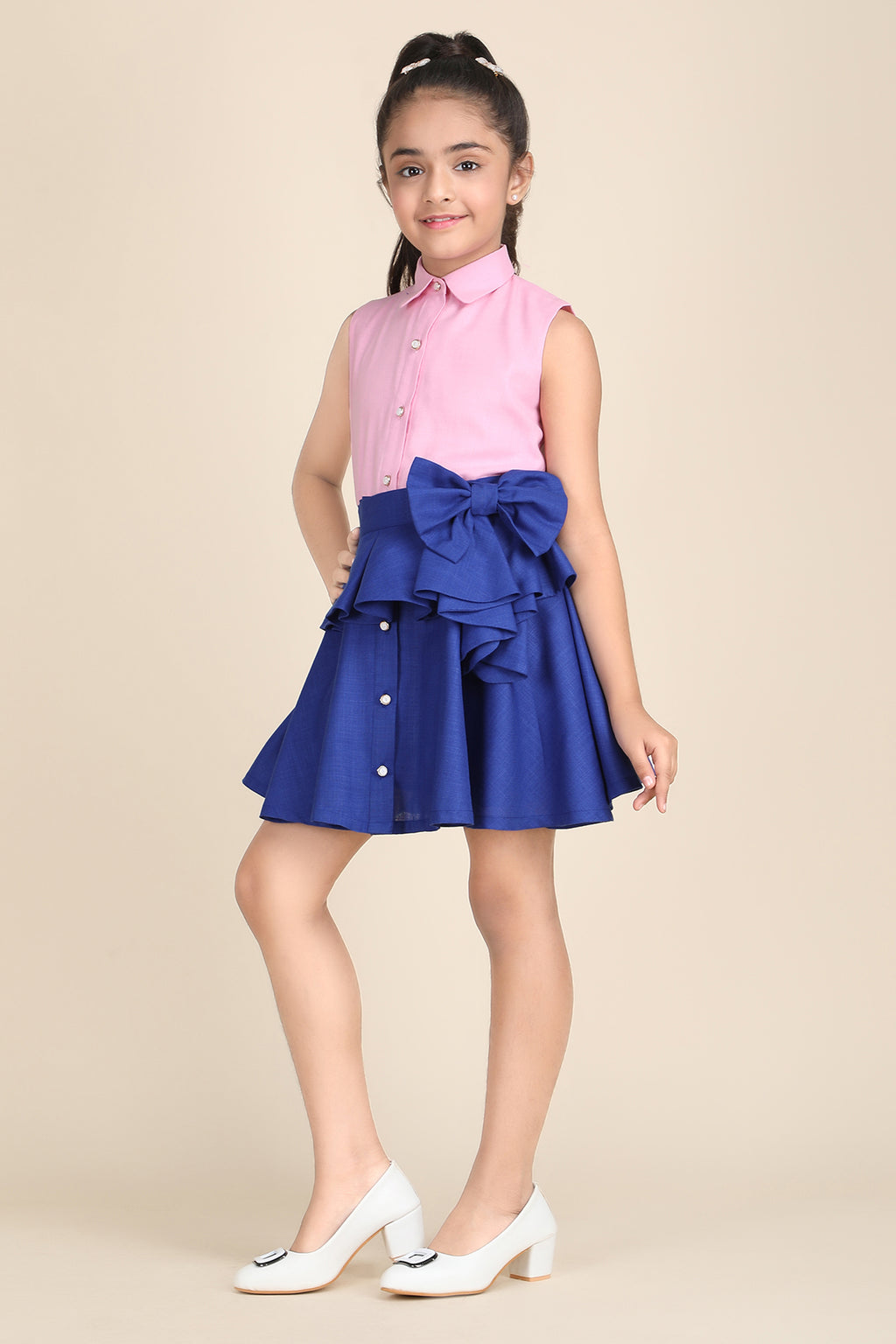 Royal Belted Charm Dress