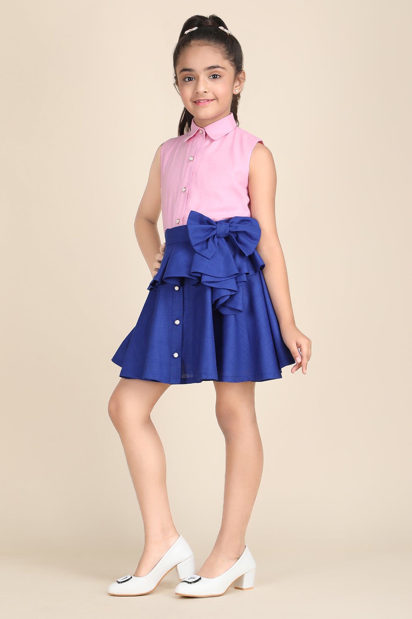 Royal Belted Charm Dress