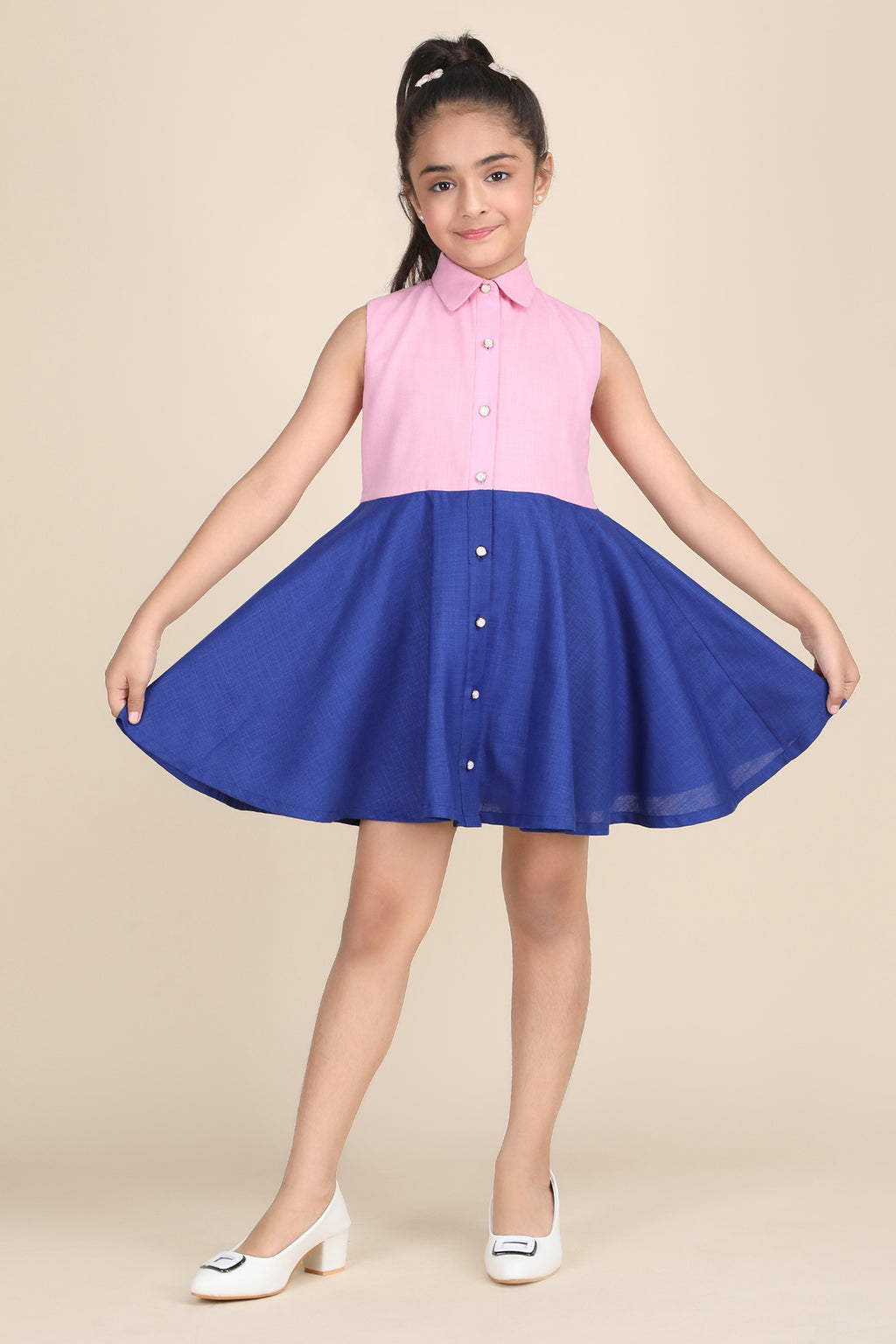 Royal Belted Charm Dress