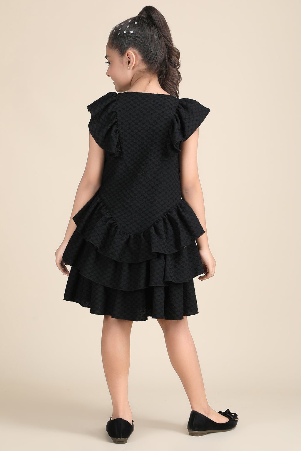 Midnight Black Ruffle Charm