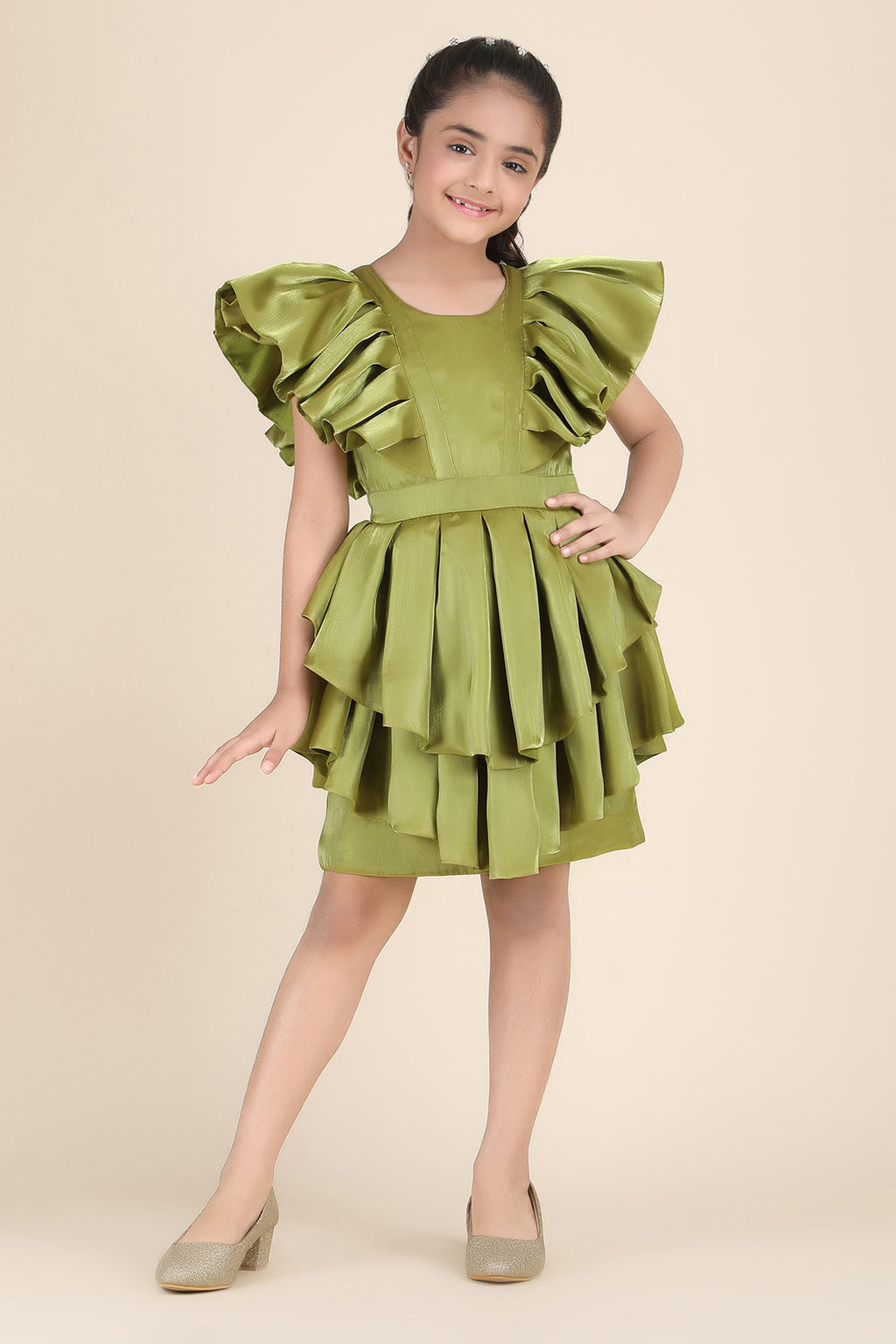 Radiant Olive Enchantment Dress