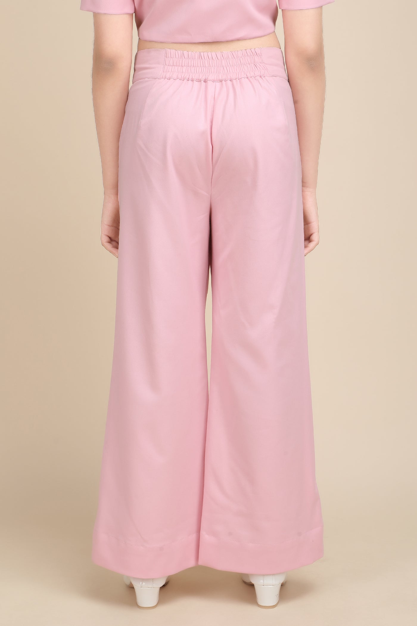 Powder Pink Korean Bell Pants