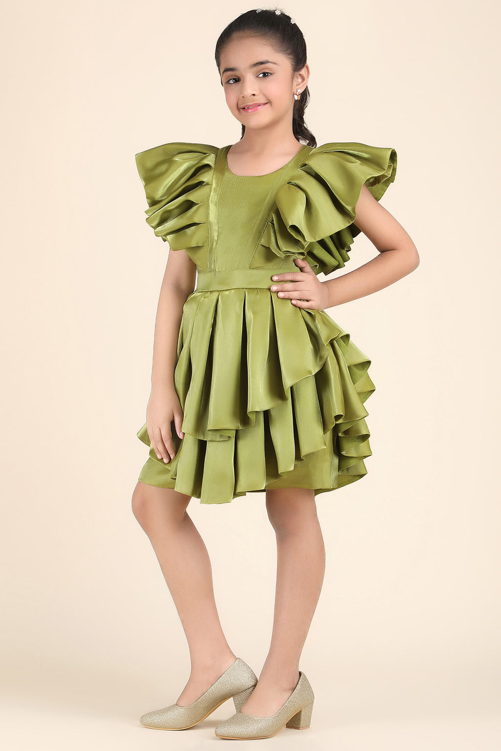 Radiant Olive Enchantment Dress