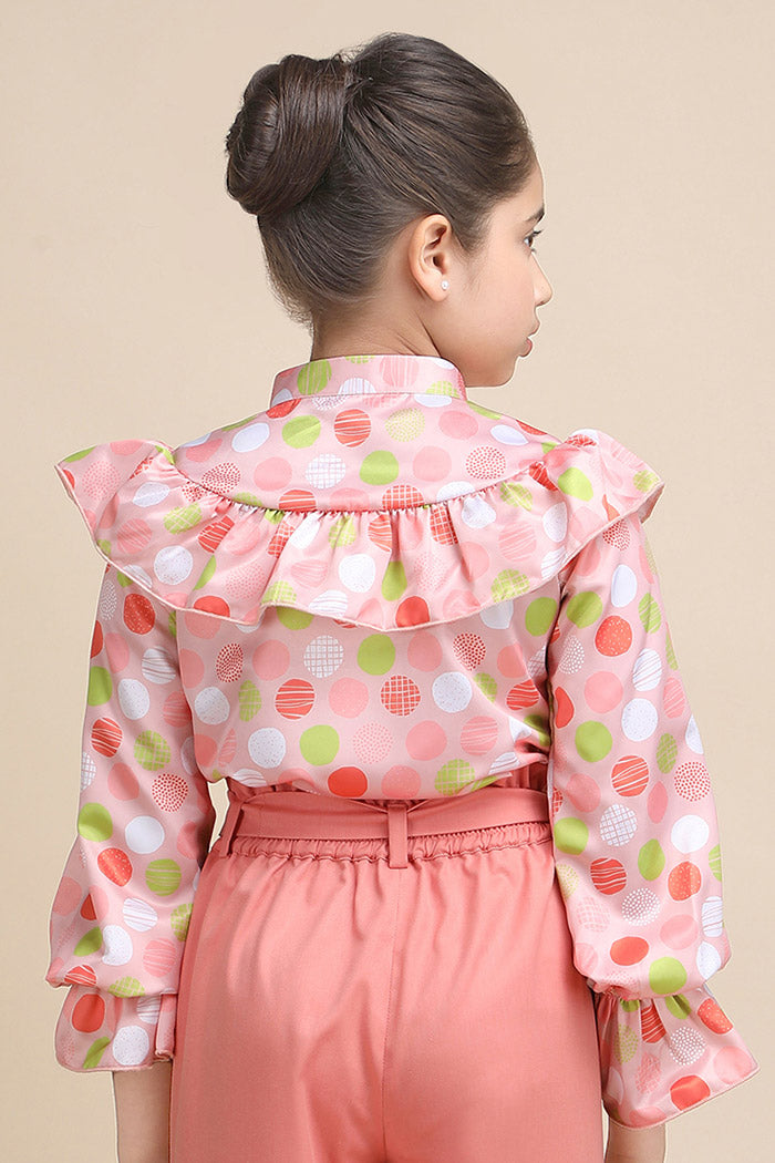 Polka Ruffle Shirt