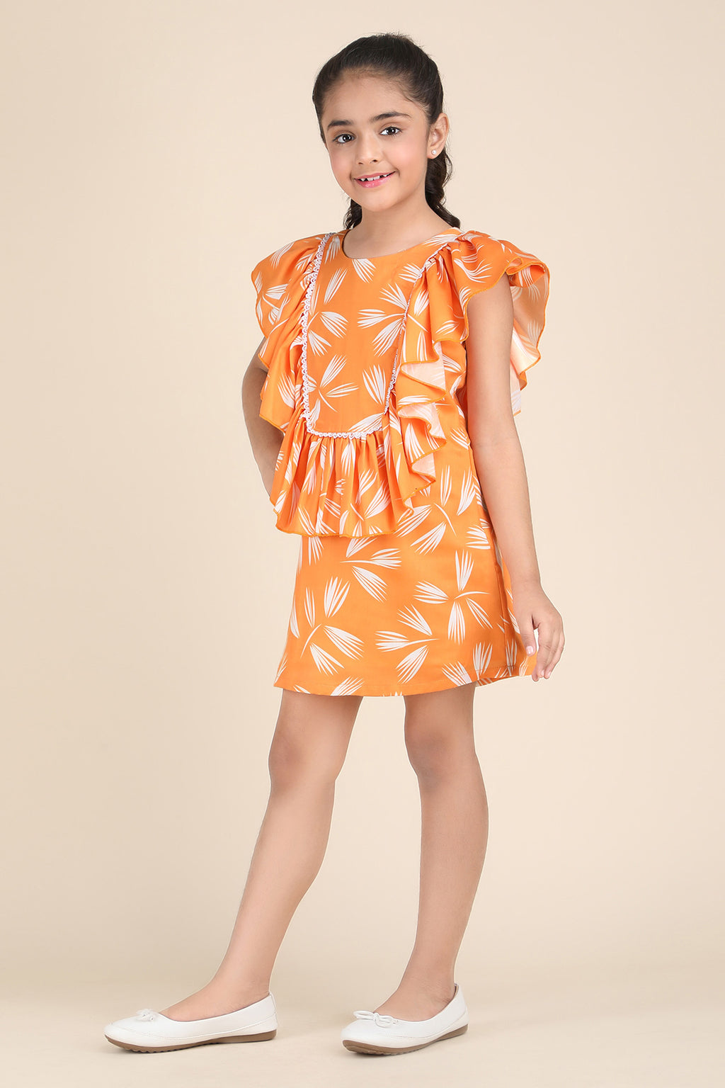 Sunburst Ruffle Charm Dress