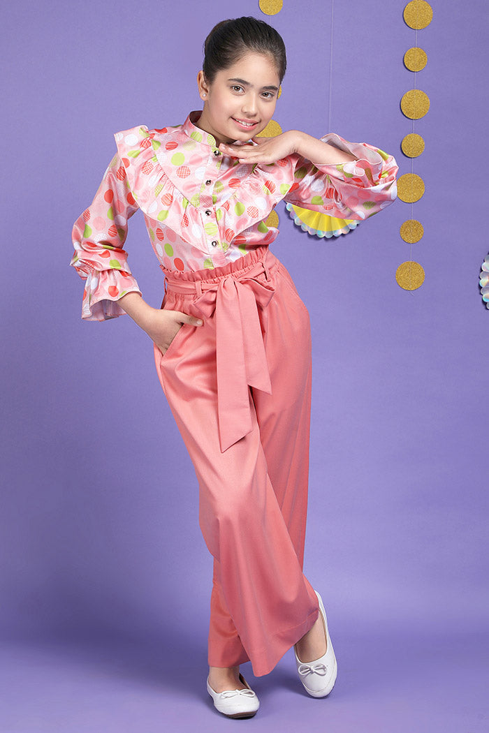 Polka Ruffle Shirt