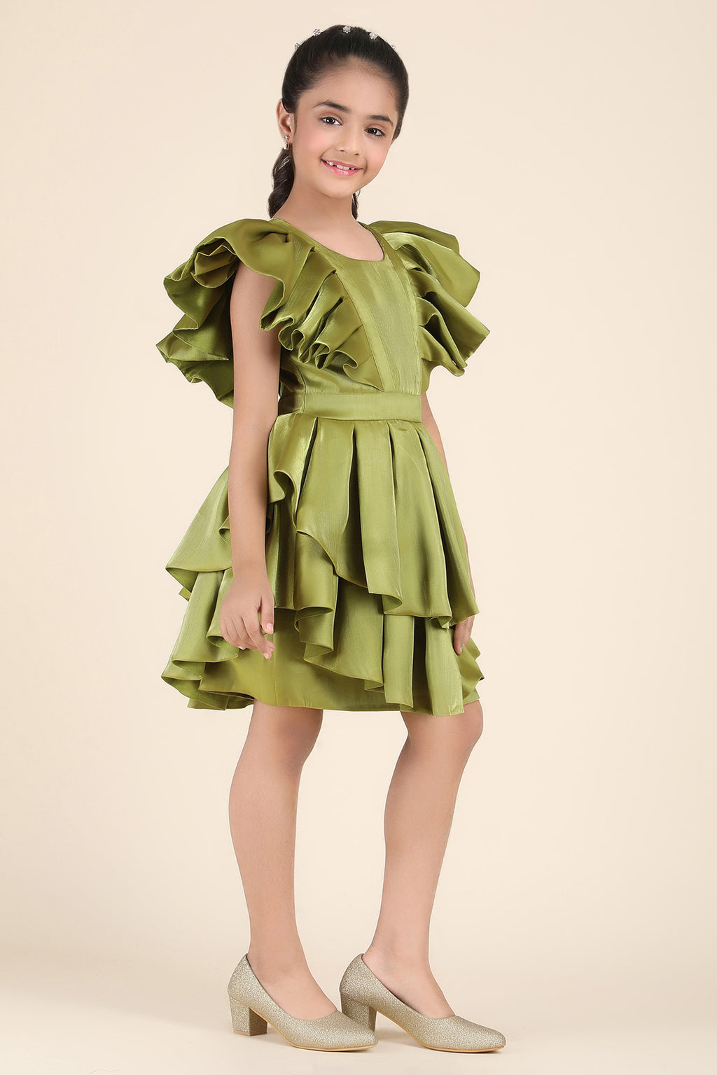 Radiant Olive Enchantment Dress