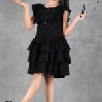 Midnight Black Ruffle Charm