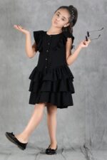 Midnight Black Ruffle Charm