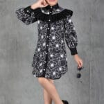 Midnight Bloom Shirt Dress