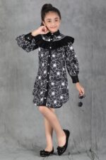 Midnight Bloom Shirt Dress
