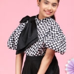 Chessboard Bow Shirt