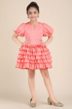 Ruffle Fantasy Coral Dress - Image 2
