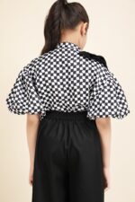 Chessboard Flair Shirt & Classic Korean Pant Set - Image 5
