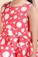 Crimson Polka Delight Dress - Image 6